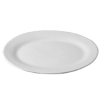 Thumbnail image #1 for G.E.T. Bugambilia PO003FT Oval Buffet Platter, 21-3/4"L x 14-1/2"W x 2-1/2"D, Cast Aluminum with Resin Coating, Forest Green