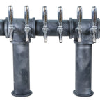 Thumbnail image #5 for Micro Matic USA CP-U-8 8-Faucet Air-Cooled Cast Iron Draft Beer Tower, 2-Column, Cerakote Finish, Countertop