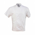 Thumbnail image #1 for Chef Revival J205-XL Short-Sleeve White Poly/Cotton Chef Jacket, X-Large, Double-Breasted, Traditional Collar, Sleeve Pocket, Mesh Back