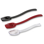 Thumbnail image #1 for Concasse MCCPOL08T 8-Inch Clear Polycarbonate Buffet Serving Spoon with Black Insulated Handle Case of 72