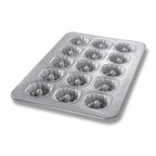 Thumbnail image #1 for Chicago Metallic Bakeware 43055 15-Cup Mini Fluted Tube Cake Pan, Coated Aluminized Steel Case of 6