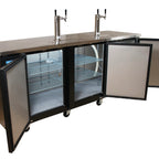 Thumbnail image #6 for BK Resources DBC-23-90 90-Inch Underbar Draft Beer Cooler, 3-Keg Capacity, 2 Towers, 3 Doors
