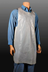 Thumbnail image #2 for Disco Deluxe Disposable Poly Apron, 46 x 28 Inch, White
