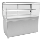 Thumbnail image #1 for RPI Industries Vienna VIHD4-27-R-SQ-CO Self-Service Hot Display, 57-1/8"W, Open Front, Ceramic Glass Heating Plate