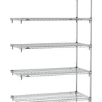 Thumbnail image #1 for Metro Super Erecta SA-1860C-74-A5 Super Adjustable Wire Add-On Shelving Unit, 60"W x 18"D x 74"H, 600 lb. capacity per shelf, 2000 lb. capacity per