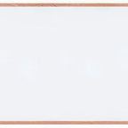 Thumbnail image #1 for AARCO Products WOS48120 Wall-Mount Porcelain Markerboard, White, Red Oak Frame, 120"W x 48"H
