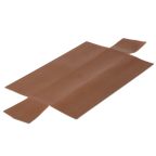 Thumbnail image #1 for JB Prince De Buyer M710 S 9-Inch Reusable Nonstick PTFE-Coated Glass Fiber Baking Sheet, Brown