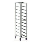 Thumbnail image #1 for Renfro Industries Inc. RISTSPRR12125 Stainless Steel Meat Cart, 12-Tray Capacity, 15 x 27 x 69 in.