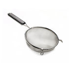 Thumbnail image #1 for Browne USA Foodservice 19195 Strainer, 4-3/4" Bowl, Single Medium Mesh, Stainless Steel, Plastic Handle