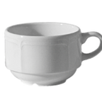 Thumbnail image #1 for Tableware Solutions USA Mont Blanc by Continental 66CCMOB037 White China Coffee Cup, 7-1/2 oz, Stackable Case of 24