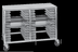 Thumbnail image #4 for Channel Manufacturing PR-24 Aluminum Half-Size Pizza Pan Rack with Aluminum Top, 24 Pan Capacity