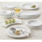 Thumbnail image #2 for Libbey Reflections 911194473 Pasta/Serving Bowl, 50 oz, 10", Porcelain, Polished Foot