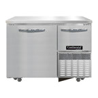 Thumbnail image #1 for Continental Refrigerator RA43SN-U Shallow-Depth Undercounter Refrigerated Base, 43", Stainless Steel, 1 Full & 1 Half Solid Doors