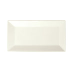 Thumbnail image #1 for Winco Royalsquare RPR-13-AW Rectangular Porcelain Platter, American White, 13" x 7-1/4" x 1" 1 Dozen