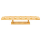 Thumbnail image #1 for TableCraft Products 12816 Rectangular Natural Bamboo Ice Cream Cone Holder, Holds 14 Cones, 22 x 6 x 3-1/4 in H Case of 4