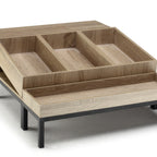 Thumbnail image #1 for Cardinal Mix&Play by Abert FP065 Cold Food Bar Display, Aluminum and Wood, 27.5 x 20.63 x 8.88 in