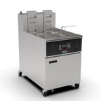 Thumbnail image #1 for Giles Enterprises EOF-24 SINGLE Single-Vat Fryer, 24-Inch Square Vat, 170-lb Shortening Capacity, Built-In Oil Filtration