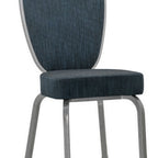 Thumbnail image #1 for G & A Commercial Seating Theron 2505-AL GR5 Stackable Aluminum Banquet Chair with Upholstered Flex Back, Handhold, and Seat