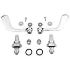 Thumbnail image #1 for AllPoints Foodservice Parts & Supplies 1061141 Commercial Wall-Mount Faucet Wrist Blade & Stem Repair Kit, 4", Full Turn, Chrome-Plated Brass