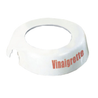 Thumbnail image #1 for TableCraft Products CM9 Dispenser ID Collar, "Vinaigrette," White Plastic, Fits 48 oz Dispensers