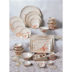 Thumbnail image #2 for Thunder Group Gold Orchid 1806 6" Round Melamine Plate Case of 6 Dozen