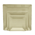 Thumbnail image #1 for Thunder Group Passion PS3211V Melamine Square Plate, 10-1/4", Wide Rim, Beige Case of 48