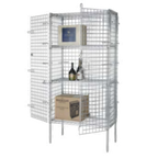 Thumbnail image #1 for 1880 Hospitality Focus Foodservice FSEC244863 Security Cage Kit, 24 x 48 x 63 in, Chromate Finish