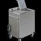 Thumbnail image #4 for Dinex DXPSBH2P Mobile Heated Plate Dispenser, 2 Self-Leveling Cylinders, Enclosed Base, 10-1/4-Inch Plate Capacity