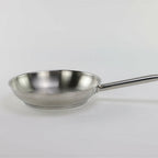 Thumbnail image #1 for Tuxton China Tuxsteel WSPT-100 Stainless Steel Fry Pan, 10-Inch, Induction Ready, Welded Handle Case of 6