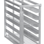 Thumbnail image #5 for Channel Manufacturing 484DD Extra-Heavy-Duty Aluminum Donut Basket Transport Rack, End-Load, 5-Level, 4-Inch Spacing