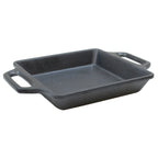 Thumbnail image #1 for TableCraft Products MSSKLT65 Square Melamine Skillet with Handles, Cast Iron Coating, 6-1/2" Case of 6