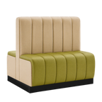 Thumbnail image #1 for ATSMFG ATS AT&S-AD-R42-6CH GR5/COM Double Upholstered Restaurant Booth, 48"W x 42"H, 6-Channel Back and Seat