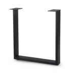 Thumbnail image #1 for JustChair Manufacturing TBX-URUS-34 Counter-Height U-Style Steel Table Base, 24" End, Black Finish