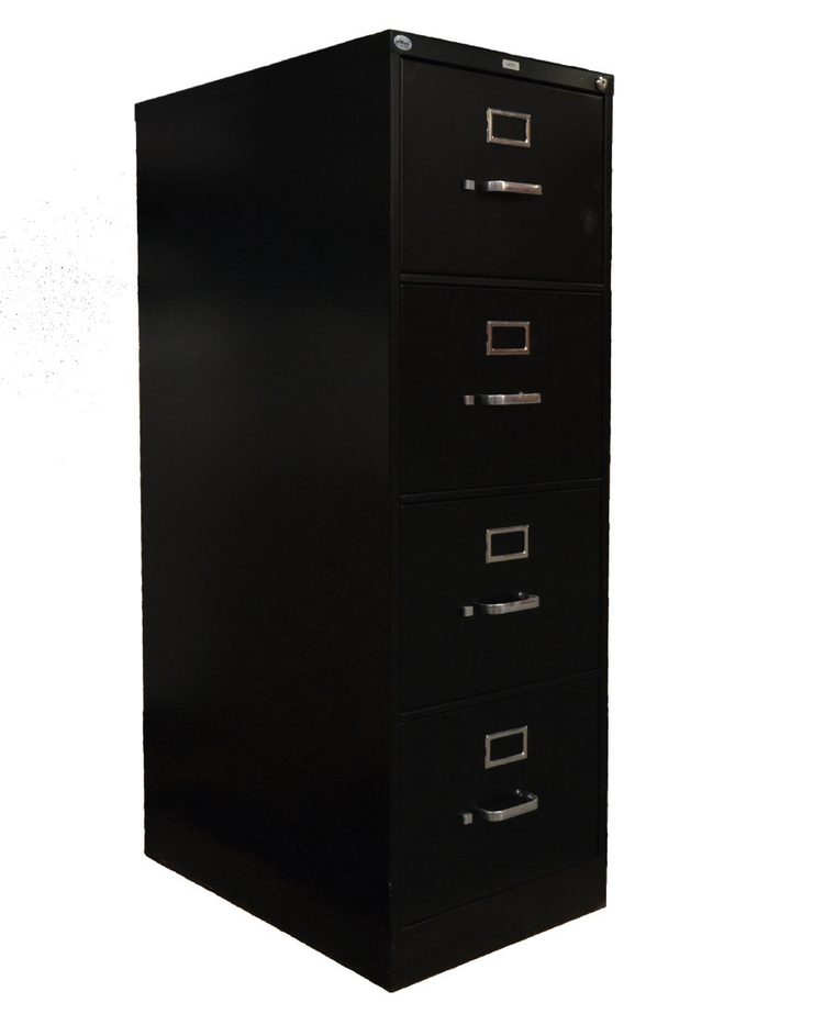 Product image #5 for Omcan USA 4-Drawer Vertical Filing Cabinet, 18-1/4 Inch Wide, Charcoal Black