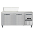 Thumbnail image #1 for Continental Refrigerator RA68SN10 Refrigerated Sandwich Prep Table, 68" Wide, 3-Door, 10-Pan, Stainless Steel