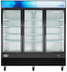 Thumbnail image #8 for KoolMore 78-Inch Three-Door Glass Door Merchandiser Refrigerator, 53 Cu. Ft., Black Stainless Steel