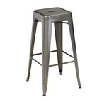 Thumbnail image #1 for G & A Commercial Seating Astor 600 Backless Commercial Bar Stool with Solid Metal Seat, Steel Frame, 30 in H