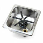 Thumbnail image #1 for Espresso Parts Barista Basics EPPR662 Flush-Mount Stainless Steel Counter Rinser, 3/8-Inch Water Connector, 1/2-Inch Drain Barb