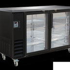 Thumbnail image #5 for Serv-Ware BB3-24G-HC 61-Inch 2-Door Glass Door Back Bar Bottle Cooler, 13.5 Cu. Ft., Self-Contained Side-Mounted Refrigeration