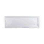 Thumbnail image #1 for G.E.T. Vogue - EGS Q2-V127-W Rectangular White Melamine Serving Platter, 21 x 7 x 1-1/4 in Case of 3