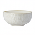 Thumbnail image #1 for 1880 Hospitality Knit by Oneida® L6800000758 Porcelain Pasta Bowl, 11 oz, 5" Round, Woven Surface, Reactive Glaze Case of 4 Dozen