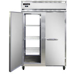 Thumbnail image #1 for Continental Refrigerator 2RNSAPT Two-Section Pass-Thru Reach-In Refrigerator, Solid Doors, Top-Mount Self-Contained, Stainless Steel