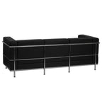 Thumbnail image #2 for Flash Furniture Hercules - Regal ZB-REGAL-810-3-SOFA-BK-GG Black LeatherSoft Sofa with Stainless Steel Legs, 79"W x 28-1/2"D x 27-1/2"H
