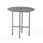 Thumbnail image #1 for Steelite International Mogogo, Clix MGCCVR01GSXX Round Restaurant Table, Grey Slate Laminate Top with Bamboo Core, 30" Dia x 30"H