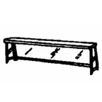Thumbnail image #1 for Dinex DXPPGH44 Heated Cafeteria Serving Shelf with Fixed Acrylic Protector Panels for 3-Well Hot Food Table