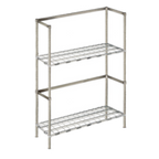 Thumbnail image #1 for 1880 Hospitality Focus Foodservice FBKR186054 Beer Keg Rack, 6-Keg Capacity, Chrome, 18 x 60 x 54 in.