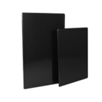 Thumbnail image #1 for Risch Tuscan TMB-1P2V 8.5X14 BLACK Menu Board, 8.5 x 14 in, Black Hardback, 2-View, Clear Vinyl Pockets Front and Back Case of 2 Dozen