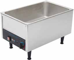 Product image #6 for Benchmark by Winco 12 x 20-Inch Countertop Wet Food Warmer with Adjustable Thermostat