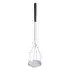 Thumbnail image #1 for CAC China PMSP-24R Round Potato Masher, 5" Diameter x 24"H, Plastic Handle Case of 12