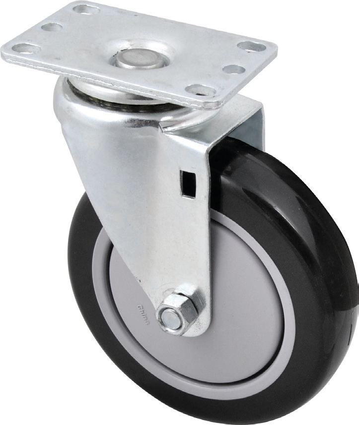 Product image #2 for BK Resources 5SBR-1PT-PLY Shelf Casters & Leveling Feet